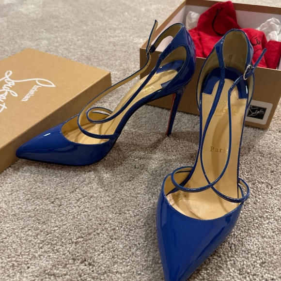 Christian Louboutin Cross Blake electric blue 39.5 - Picture 9 of 9
